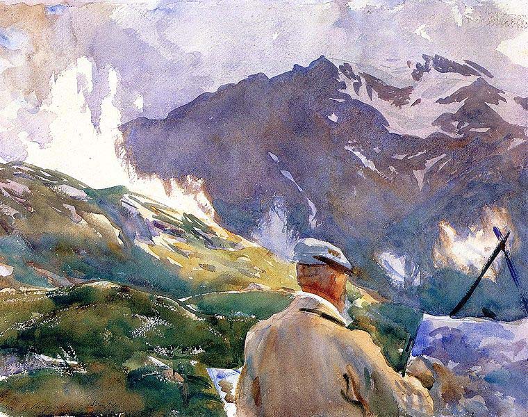 John Singer Sargent Artist in the Simplon